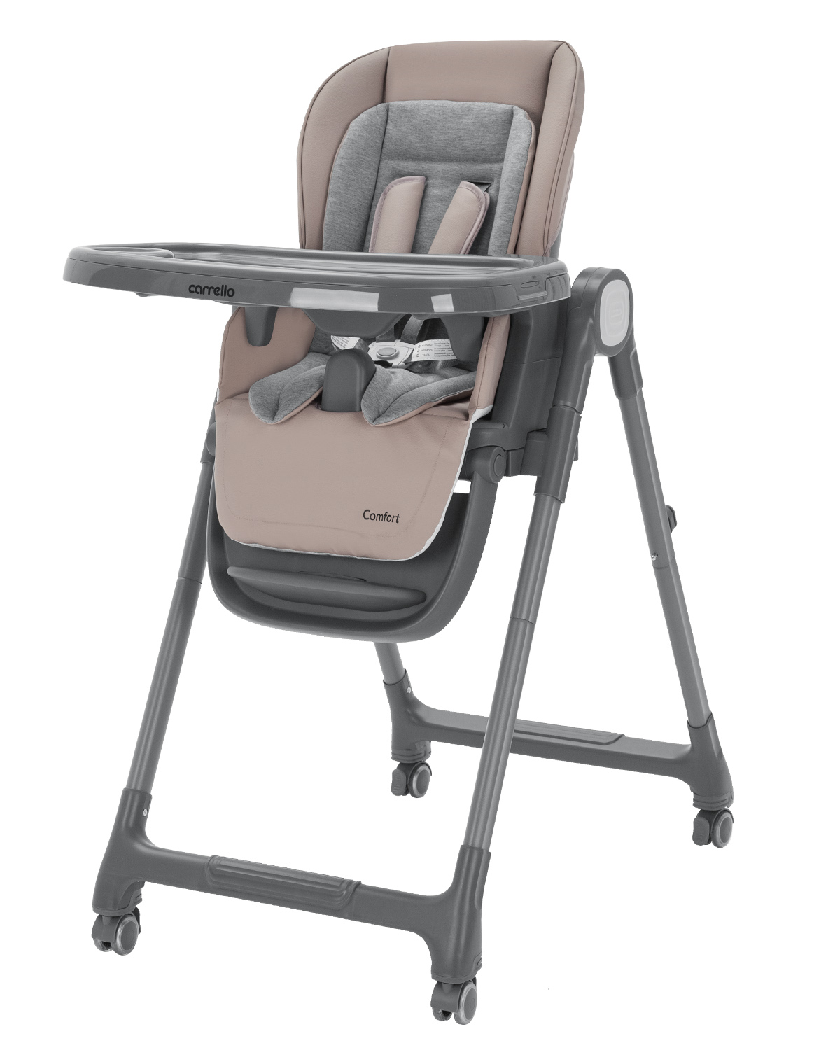 Chaise longue, high chair and Comfort booster