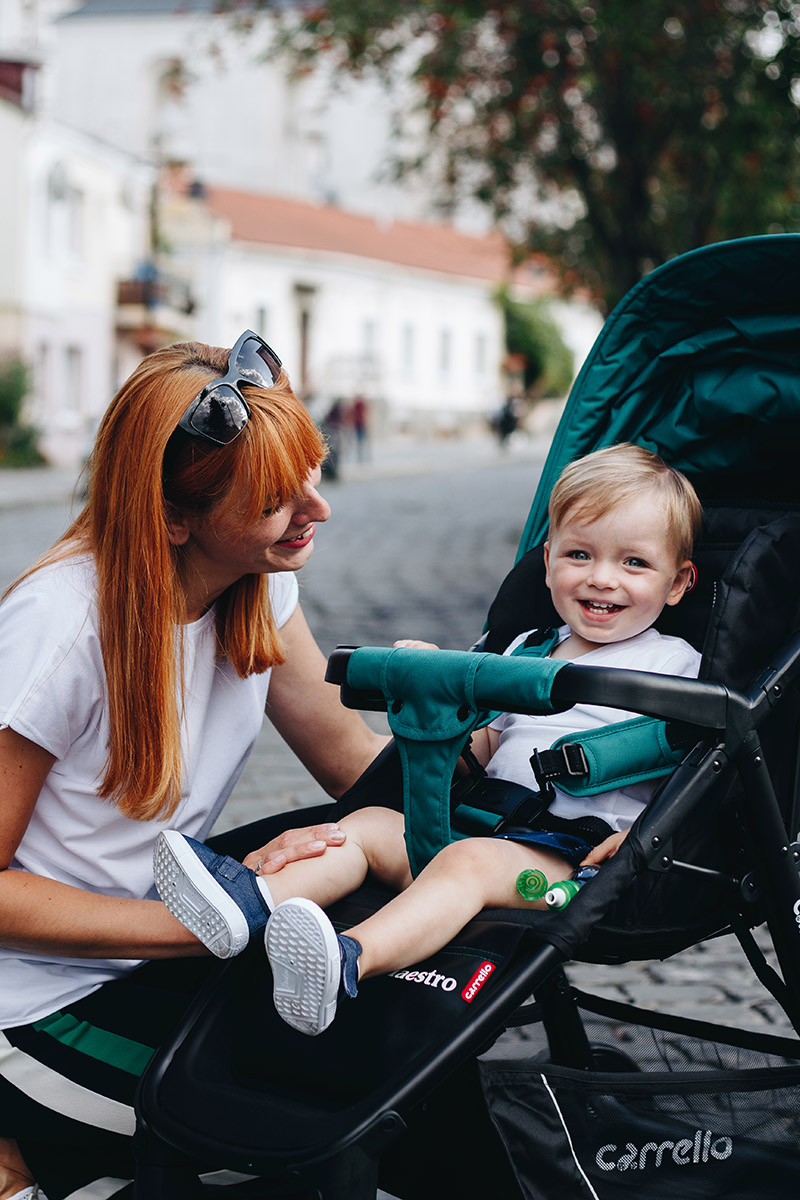 Be healthy, baby! It would seem, what does the stroller have to do with it?..